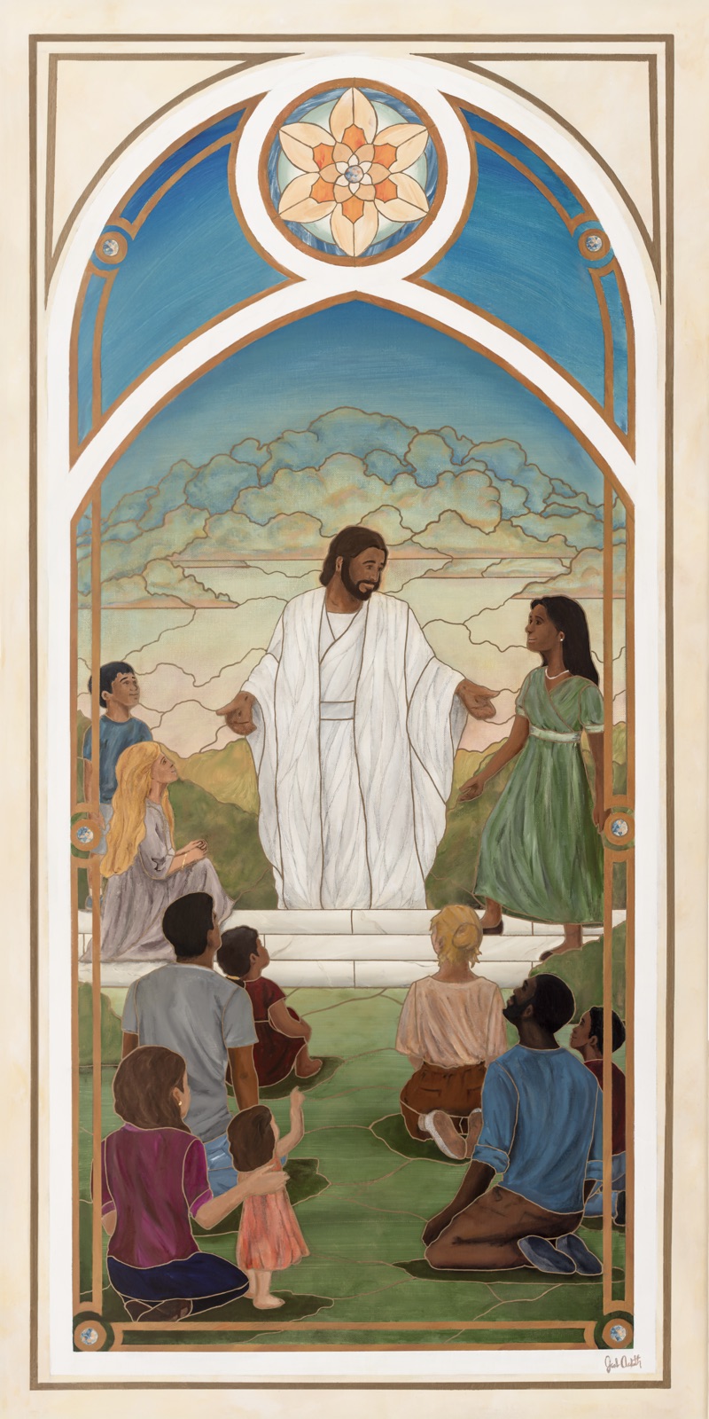 He Invites All — painting by Jacob Askeroth
